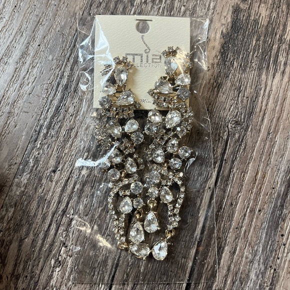 Mia Lux bracelet and clip on earrings bundle pearl fashion jewelry NWT - Picture 5 of 7